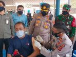 Kapolres Cirebon Kota Cek Vaksinasi Covid-19 Gelombang 2 