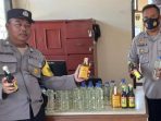 Polsek Dawuan Polres Majalengka Amankan Puluhan Botol Miras Berbagai Jenis