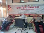 Rangkaian Giat Polwan ke-74 Polres Subang Peduli Sesama Donor Darah