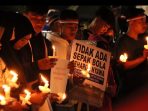 Doa bersama Karang Taruna Pesawaran, Pemda Pesawaran TNI dan Polri Untuk Korban Tragedi Stadion Kanjuruhan Malang.
