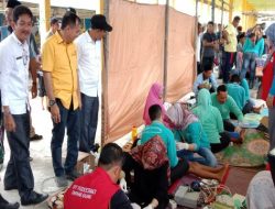 Khitan Massal di Desa Simpang Gaung, Kehadiran Ferryandi Disambut Baik oleh Masyarakat