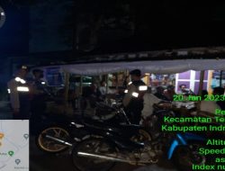 Giat Blue Light Patrol, Samapta Polres Inhil Sasar Wilayah Kota Tembilahan
