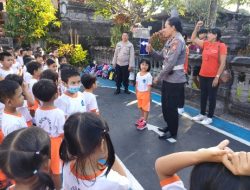 Polres Tabanan Laksanakan Giat Polisi Sahabat anak (Polsanak) Sambut Kunjungan TK Negeri Pertiwi Tabanan