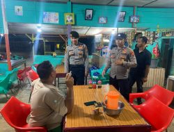 Patroli Harkamtibmas oleh Personil Pos Pengamanan Operasi Ketupat Seulawah 2024 di Kecamatan Setia Bakti
