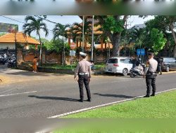 Polres Bandara Amankan Ibadah Minggu Umat Kristiani di Gereja Ekklesia Ngurah Rai