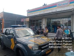 Patroli Rutin dan Patroli Barcode, Polsek Pupuan Pastikan Situasi Kamtibmas Aman dan Kondusif