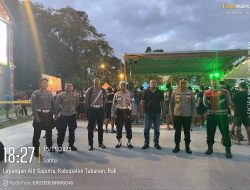 Kapolsek Tabanan Pimpin Pengamanan Ketat “Mighty Warrior Fight Night Vol. 5”